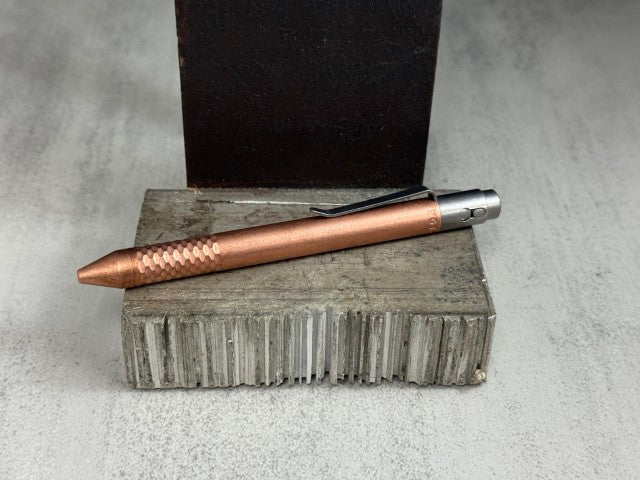 TiButton® Copper Single Lock Ballpoint Pen | NTI – Nottingham Tactical